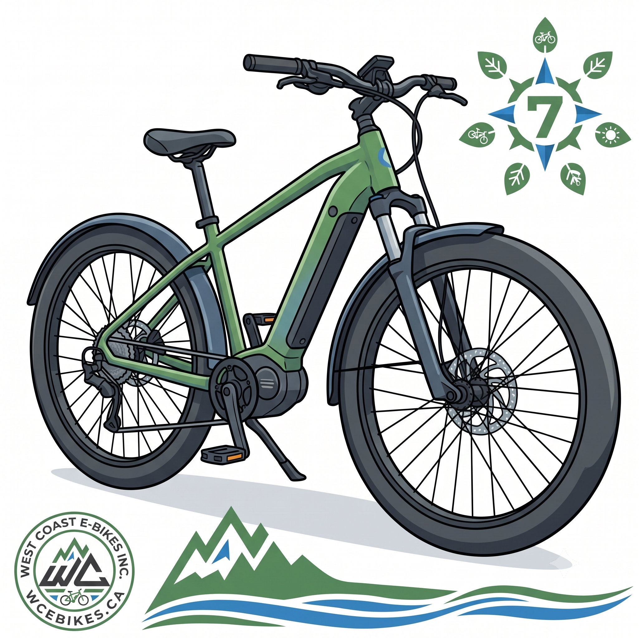 e-bike rental for 7 days, charger , helmet, lock included.