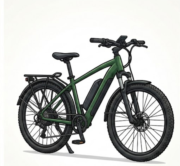 001 - 1 E-bike. Minimum 2 hour rental.